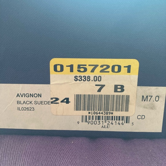 Stuart Weitzman Black Suede Peep Toe Platform Heels Size 7 - Picture 9 of 9
